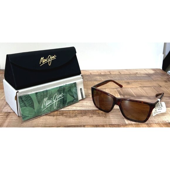 Maui Jim STG-BG H864-10 Cruzem Tortoise Sunglasses W/ HCL Bronze Lenses & Case - Picture 1 of 8